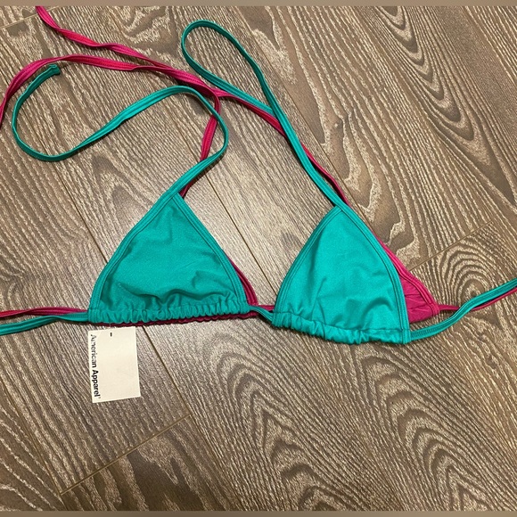 NWT American apparel tricot triangle bikini top - Picture 6 of 8